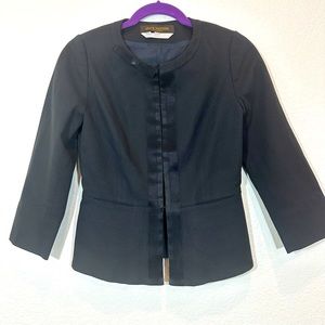 Louis Vuitton Uniforms Black Blazer Jacket Size 32/XS Satin Trim Career Business